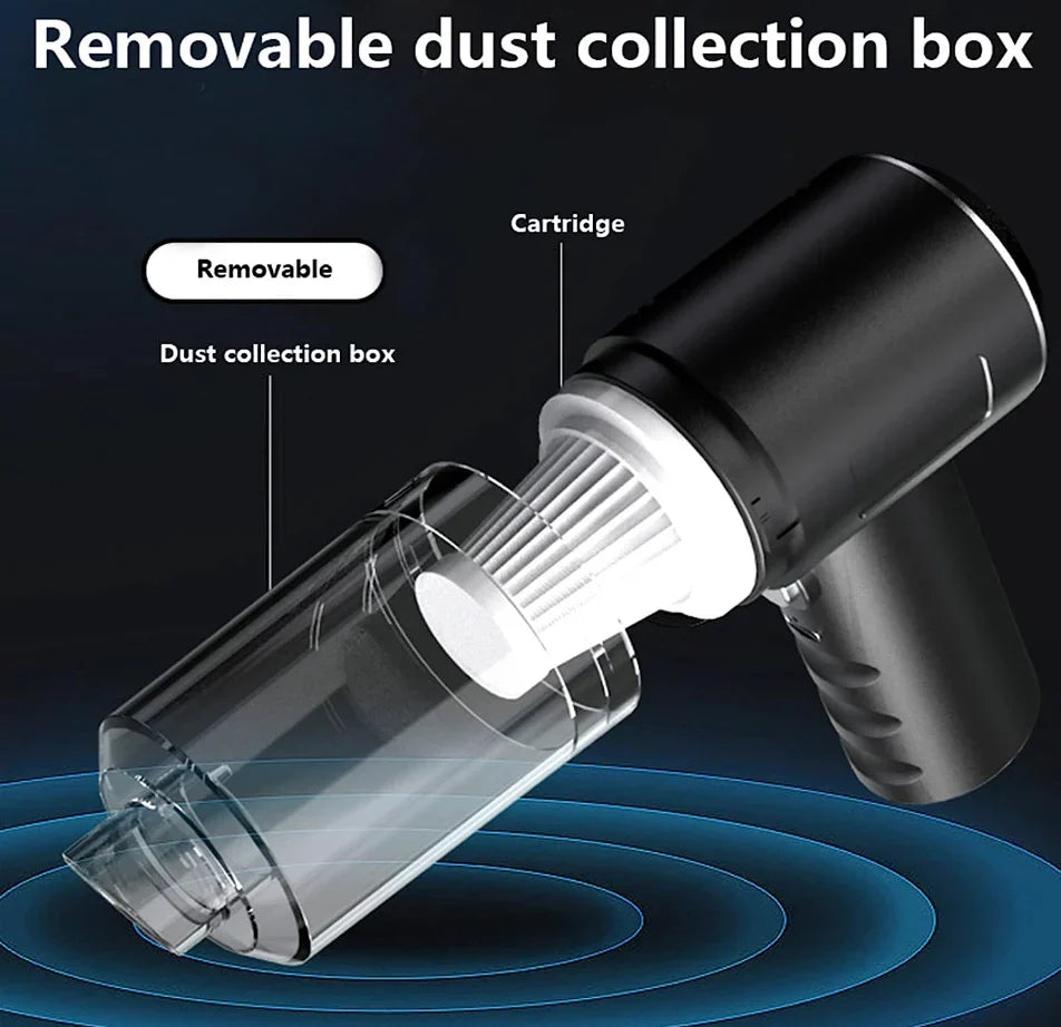 Portable Wireless Handheld USB Rechargeable Car Vacuum Cleaner